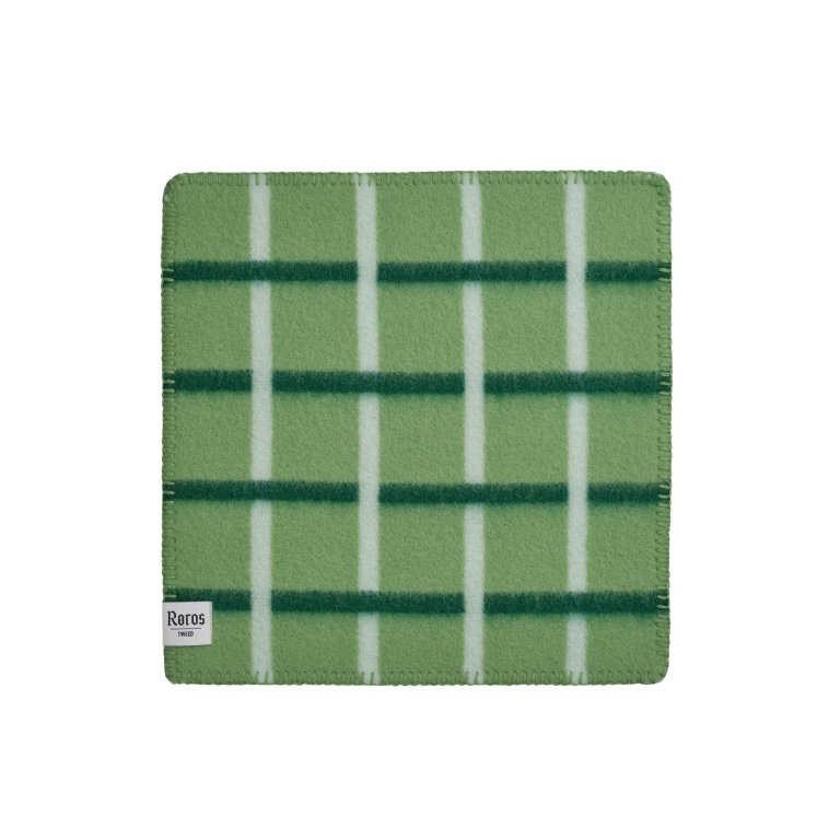 Røros Tweed Knut zitkussen 45x45 Field Green