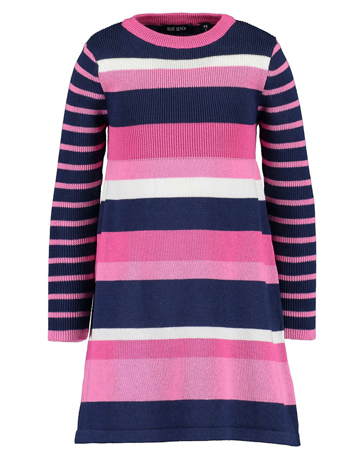 Strickkleid COSMIC LOVE – STRIPES in pink