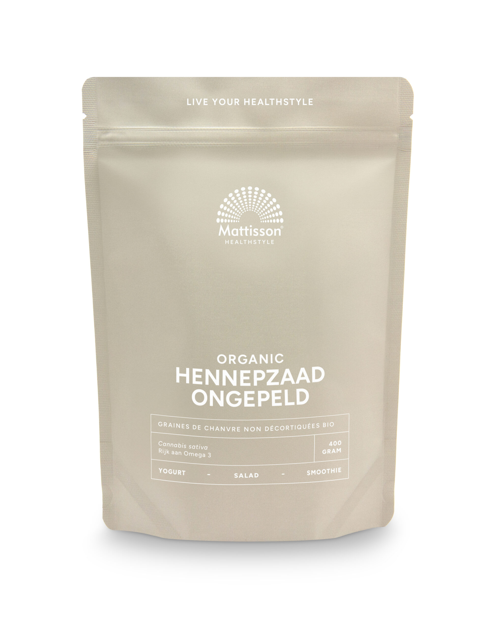 Mattisson Hennepzaad Ongepeld Bio (400 gr)