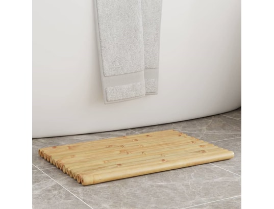 VIDAXL - Tapis de bain 2 pcs 50x35 cm bambou
