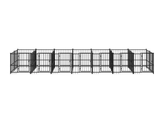 Chenil cage enclos pac noire 679 x 193.5 x 100 cm 02_0041787