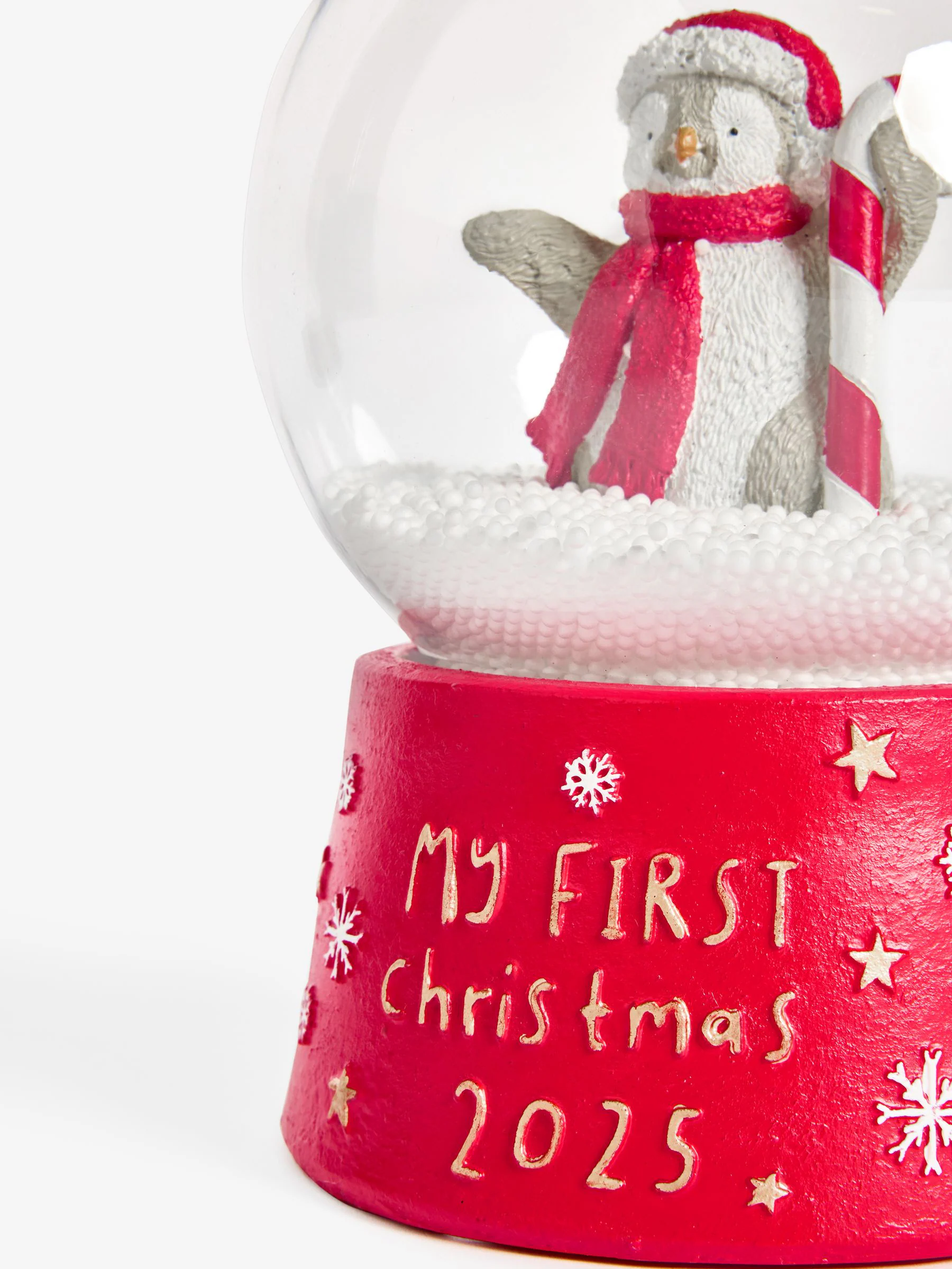 Penguin Babys First Christmas 2025 Snow Globe