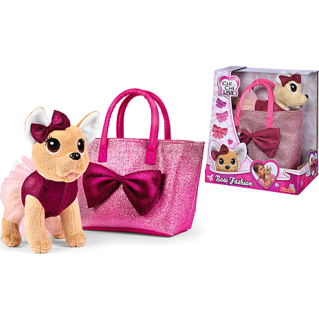 Chi Chi Love Bow Fashion chihuahua plyshund med taske