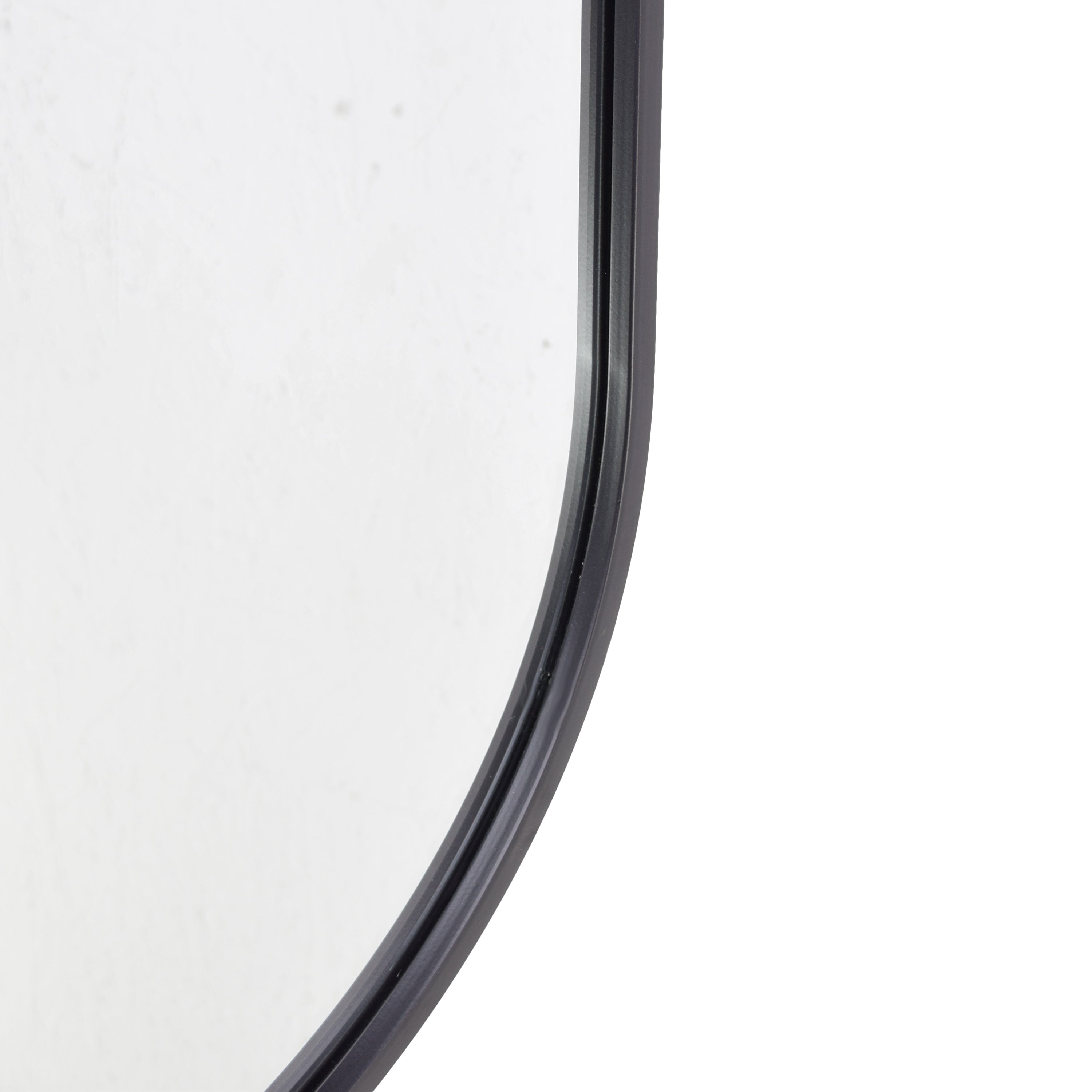 Fragix Boston Spiegel Ovaal - Zwart - 80x30