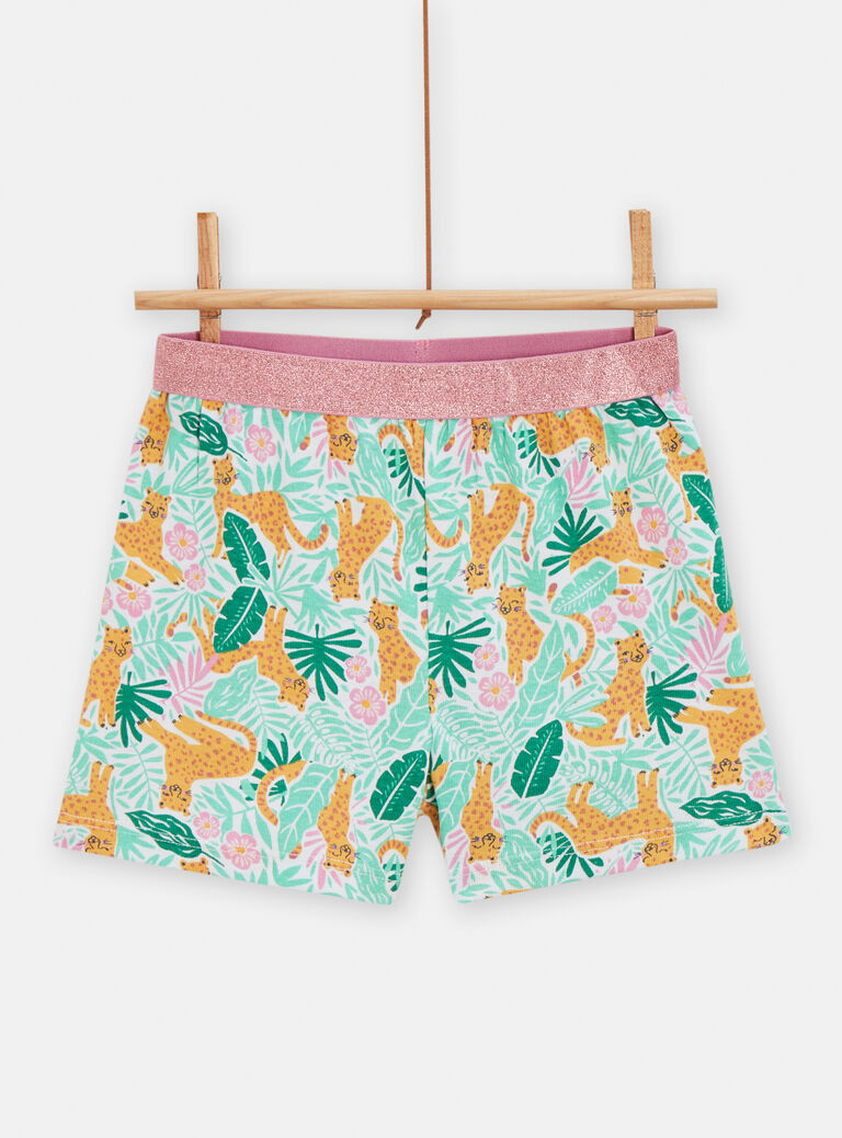 Pyjama imprimé en côtes pour fille