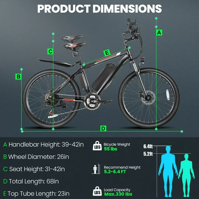 Gocio 500W Electric Bike 26