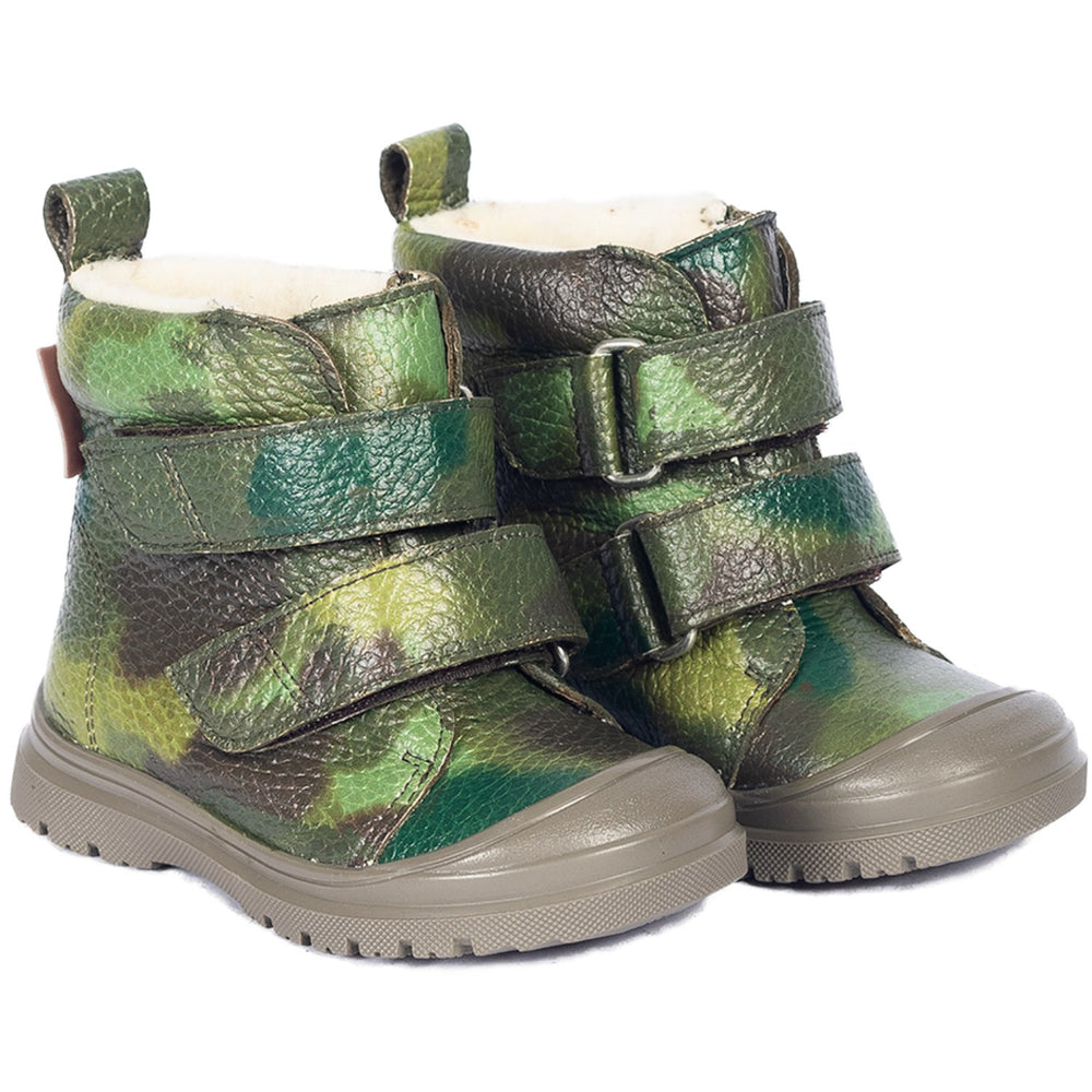 Køb Angulus Camo Print Tex-Støvle Med Merino Uldfoer Og Camouflageprint