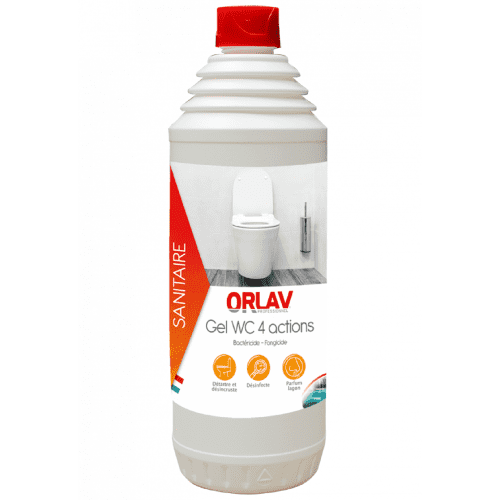 Nettoyant détartrant désinfectant désodorisant Orlav gel WC 4 actions flacon de 1L