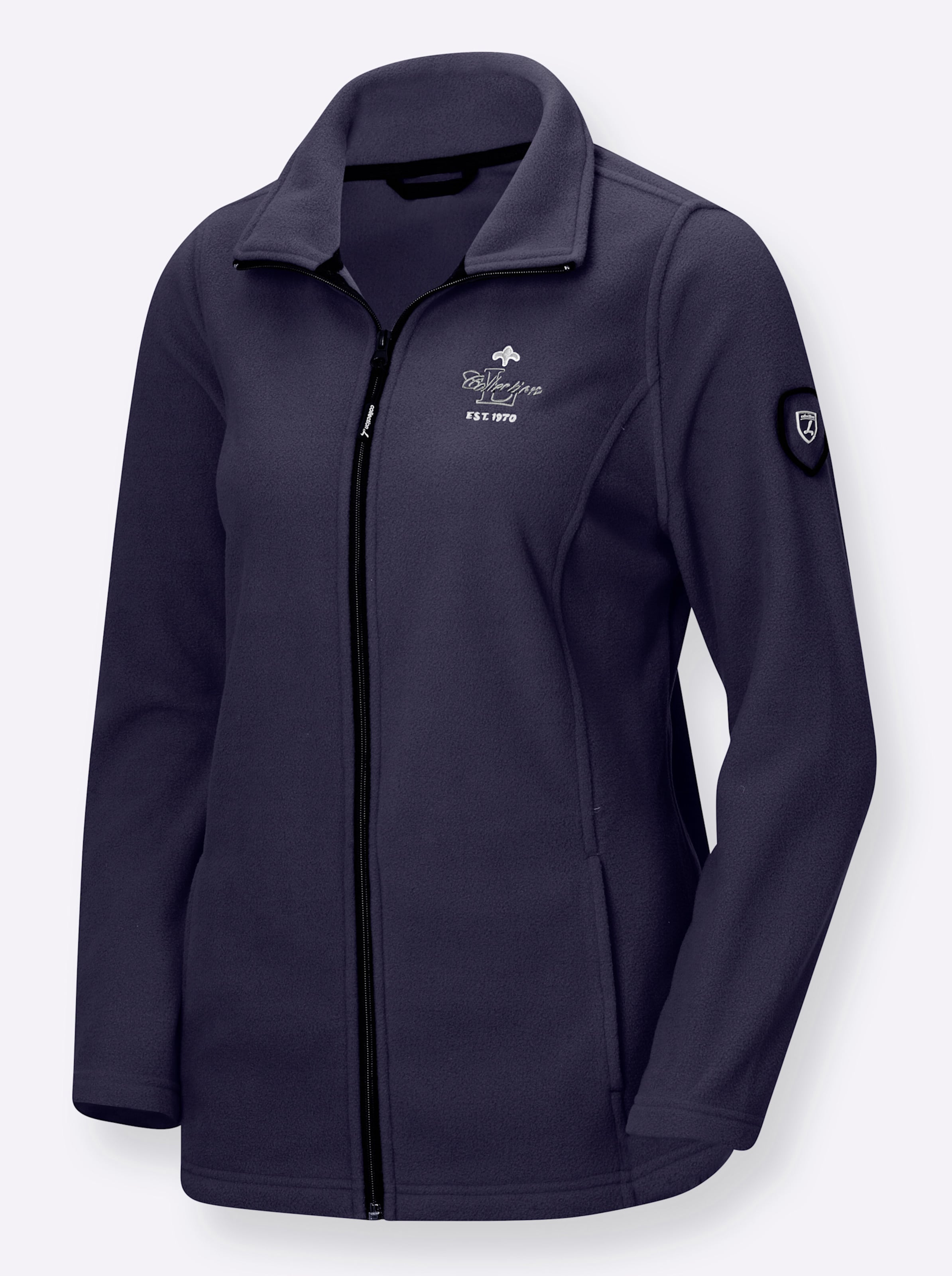 Fleecejacke in marine