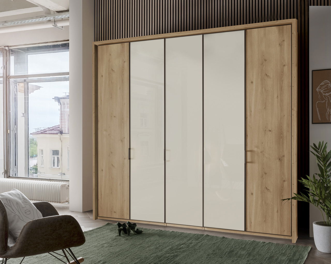 XORA Drehtürenschrank 5-trg. ALL-IN