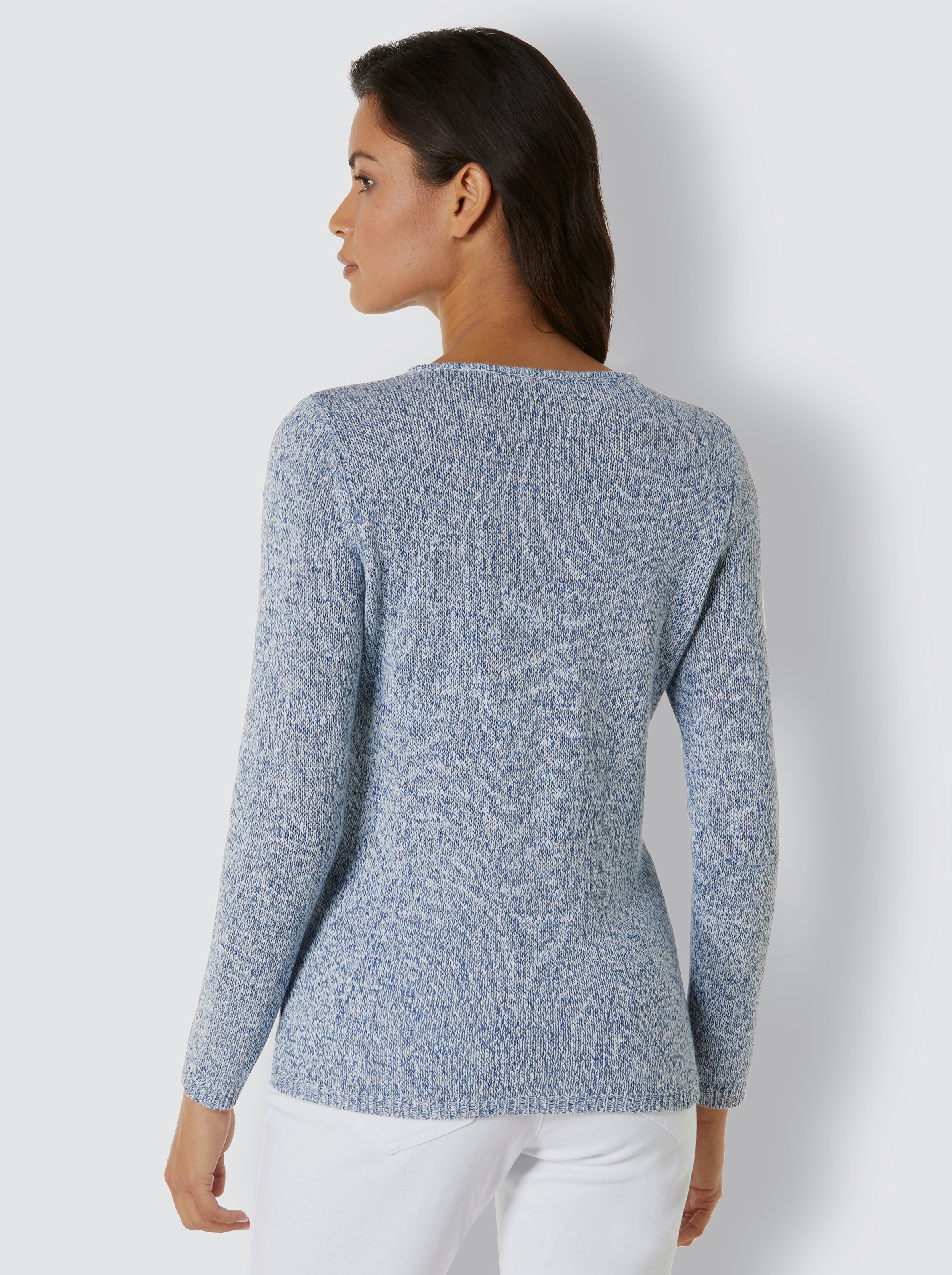 Leinen-Baumwoll-Pullover