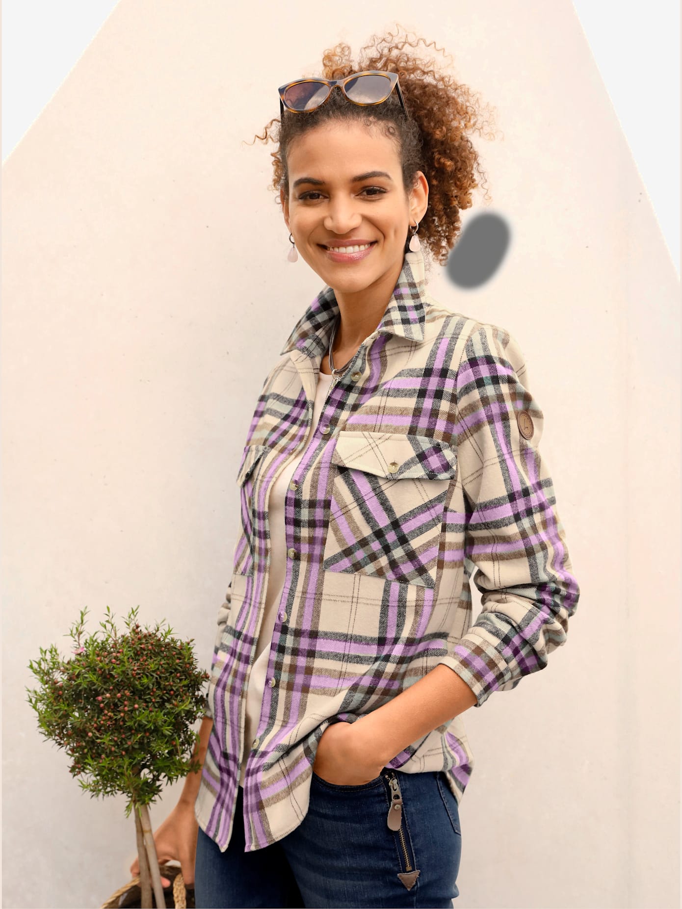 Chemisier en flanelle pur coton