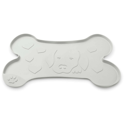 Freezack Napfunterlage Dog&Love Hearts Grau