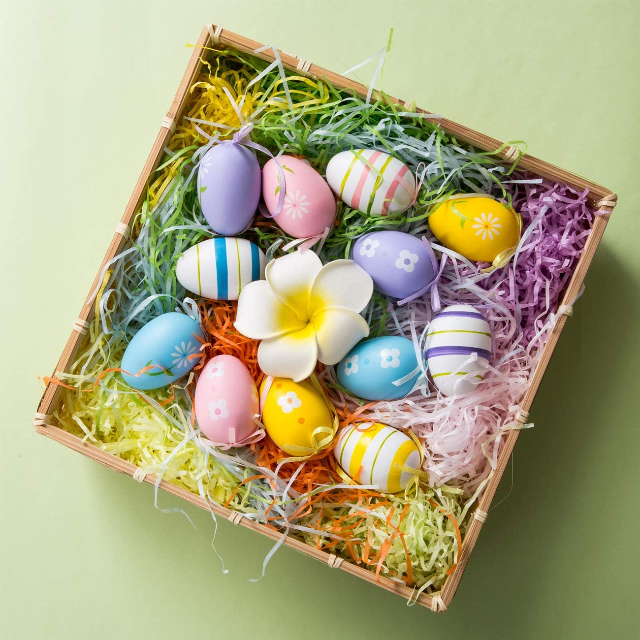 (30g) Ostergras Deko für Oster Nest Bastel Gras - Lila