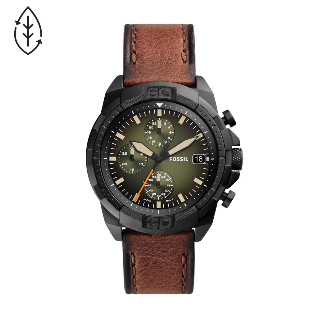 Montre Fossil 44mm Bronson Vert