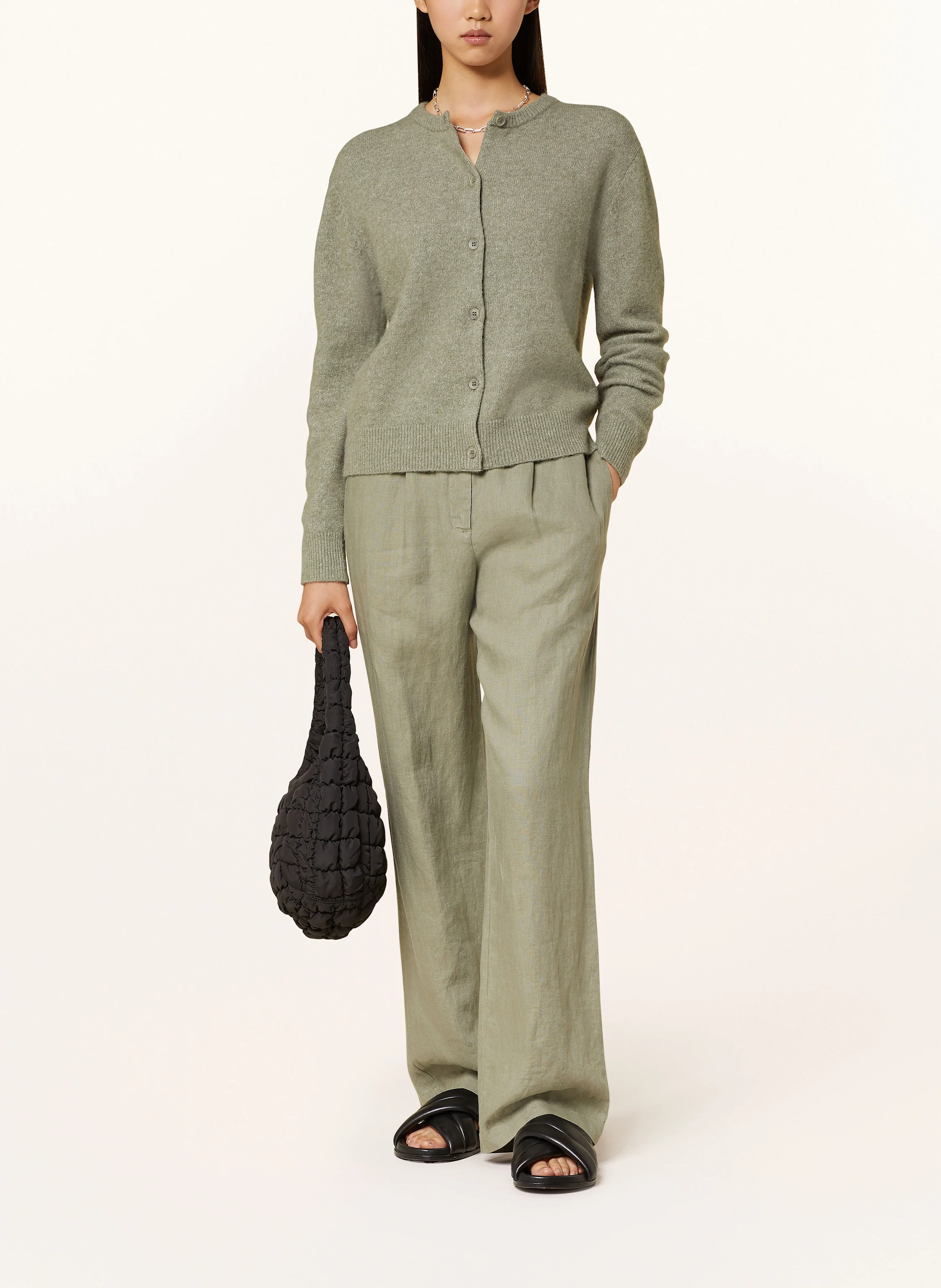 SAMSØE  SAMSØE Strickjacke NOR mit Alpaka