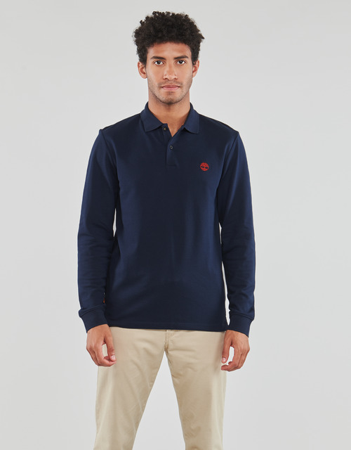 Timberland - LS PIQUE POLO SLIM DARK SAPPHIRE - Marine