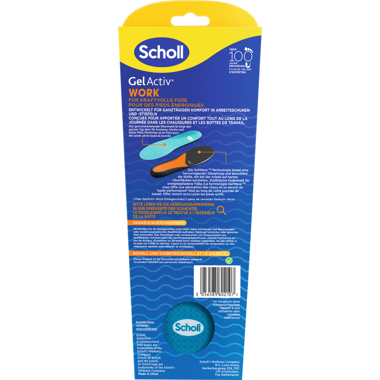 Scholl GelActiv Einlegesohle Work