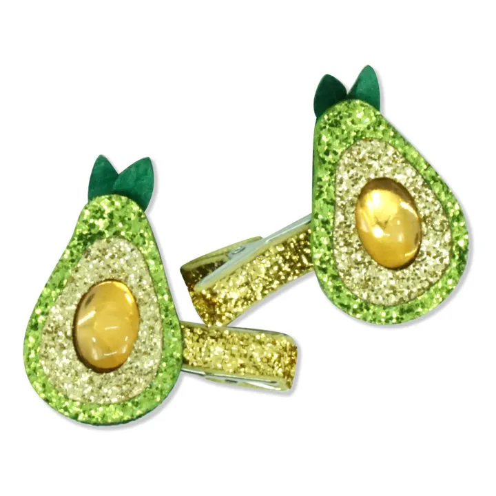 Milk x Soda Lot Barrettes Avocat | Vert