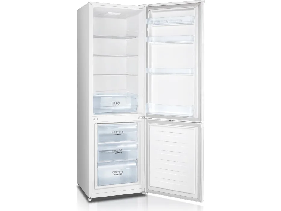 Gorenje RK4182PW4 - Køleskab/fryser - bund-fryser - bredde: 55 cm - dybde: 55.7 cm - højde: 180 cm - 269 liter - Klasse E - hvid