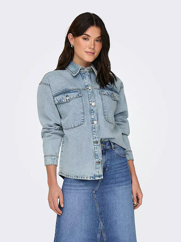ONLY Jeansbluse ONLMERCURY hellblau