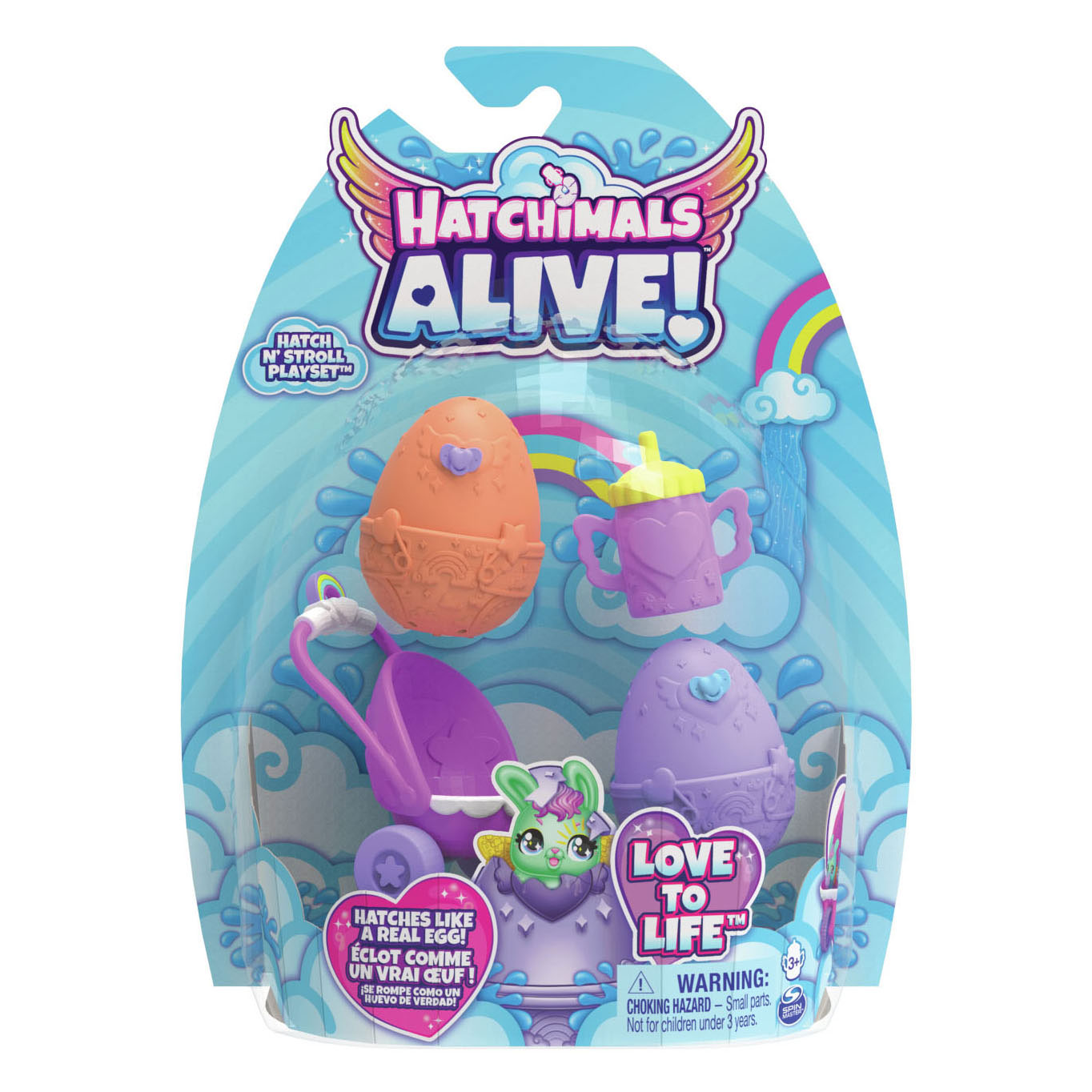 Hatchimals Alive Hungry met Kinderwagen Speelset