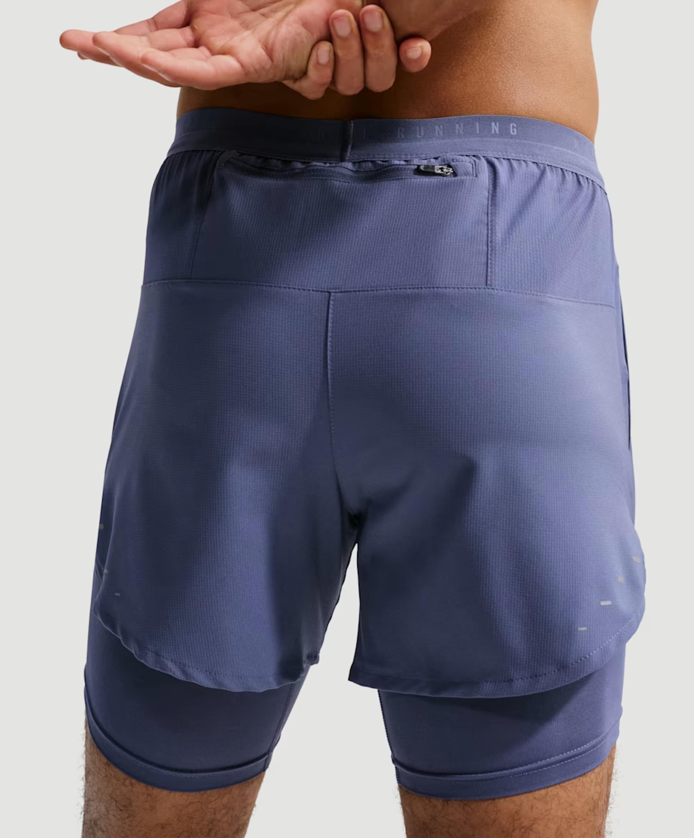 Nike M Nk Df Stride 5in Hybrid Shrt (con heren shorts blauw