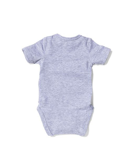 body bébé stretch gris chiné