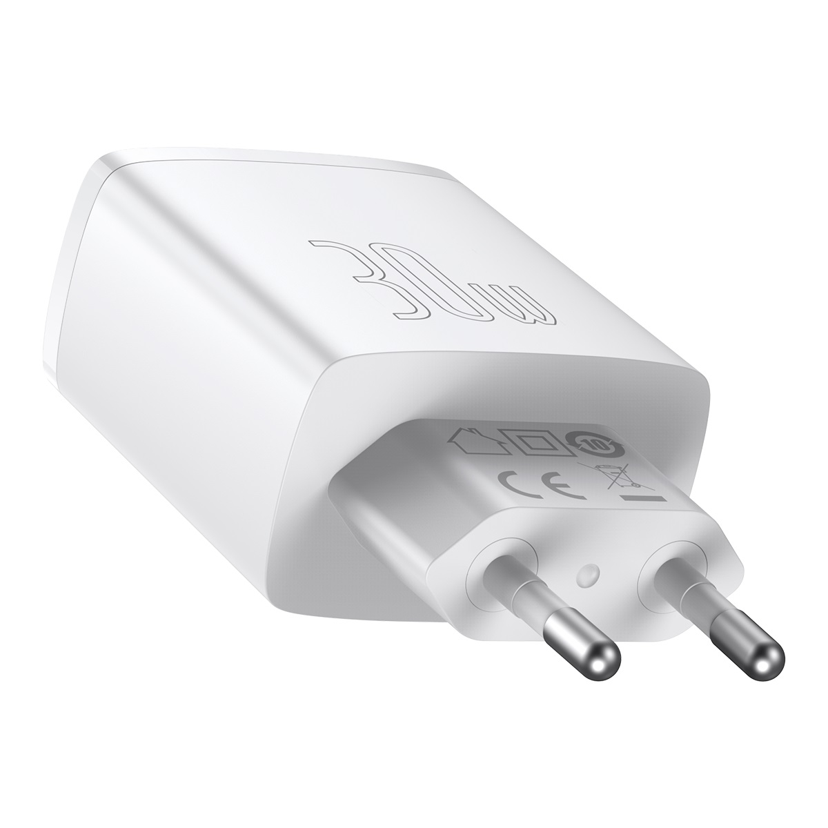 (30W) Dual USB A / USB C Quick Charge QC 3.0 Ladegerät mit Power Delivery 3.0 - Weiss
