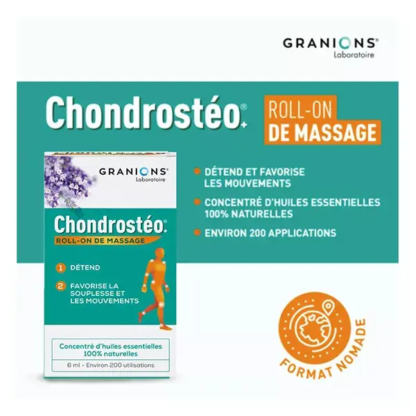 Roll-on de massagem Granions Chondrostéo 6ml