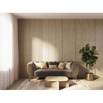 Decowall Elements afwerkingslat natuur eiken 260x2,6cm 12mm