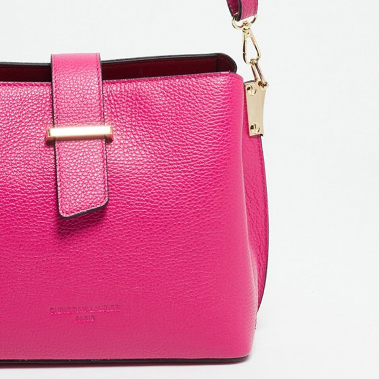 Christian Laurier Sac à main en Cuir Lessie fushia - 25x21x12.5 cm