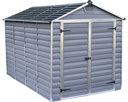 Palram Canopia Skylight 6x10 tuinhuis met vloer, 185,5 x 305,5 cm, grijs
