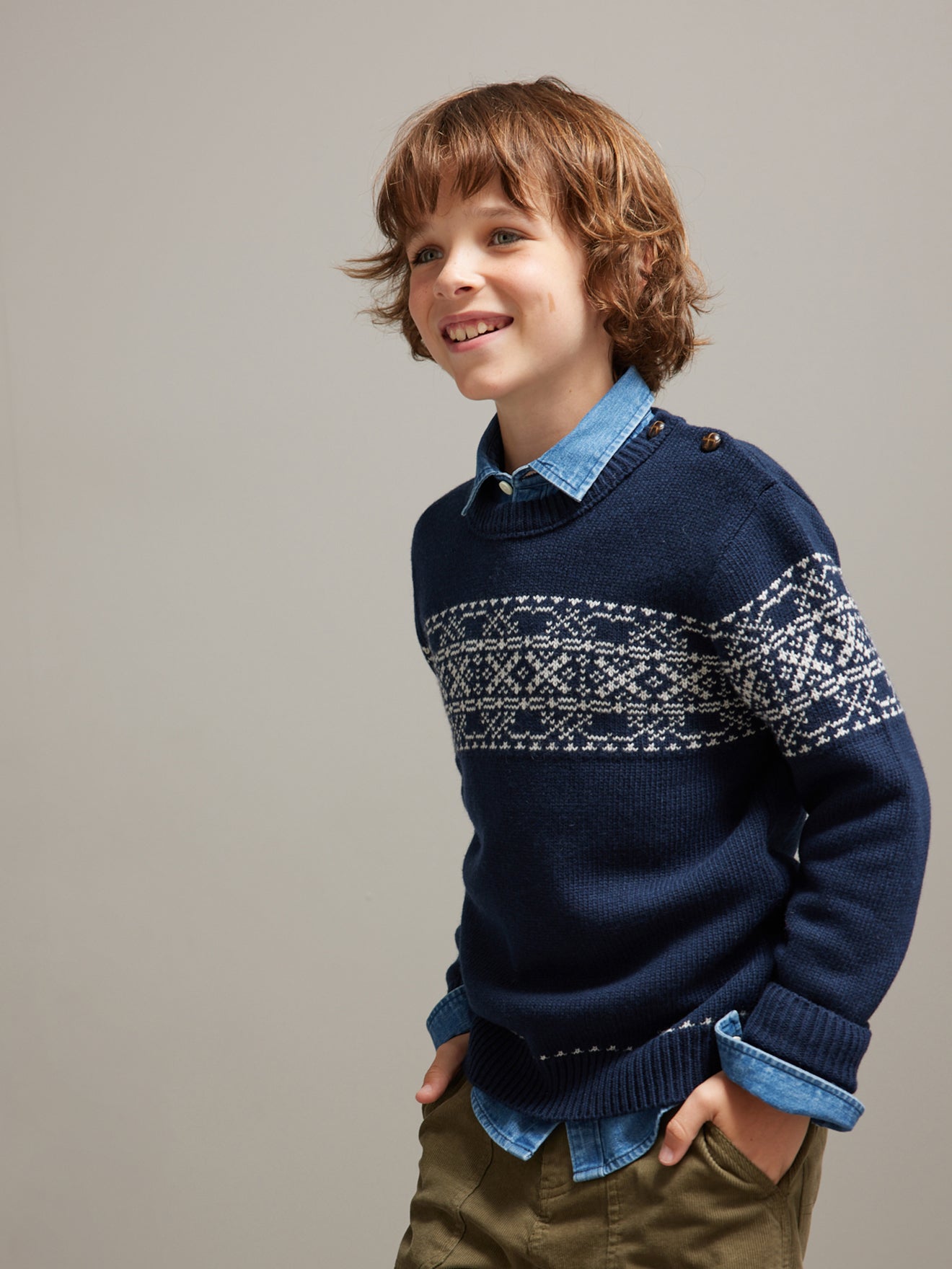 Pull jacquard de Noël - Collection famille