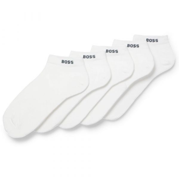 Boss Meias Curtas Uni 10244663 01 5 Pares White 39-42