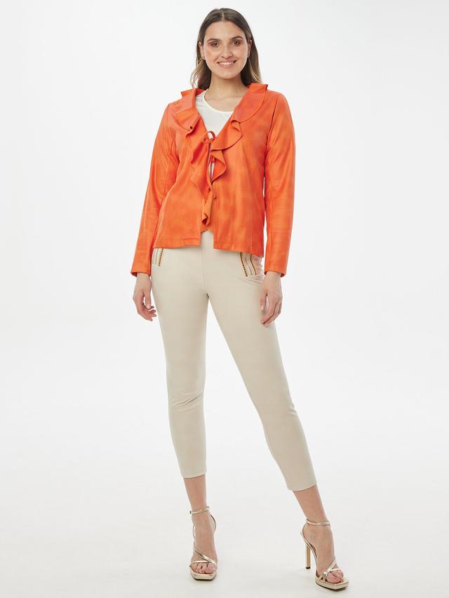 Jacke mit Volants zum Binden