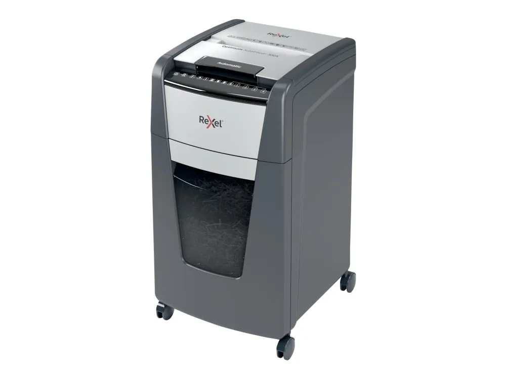 Makulator Rexel Optimum AutoFeed  300X krydsmakulering 4x25 mm (P-4)