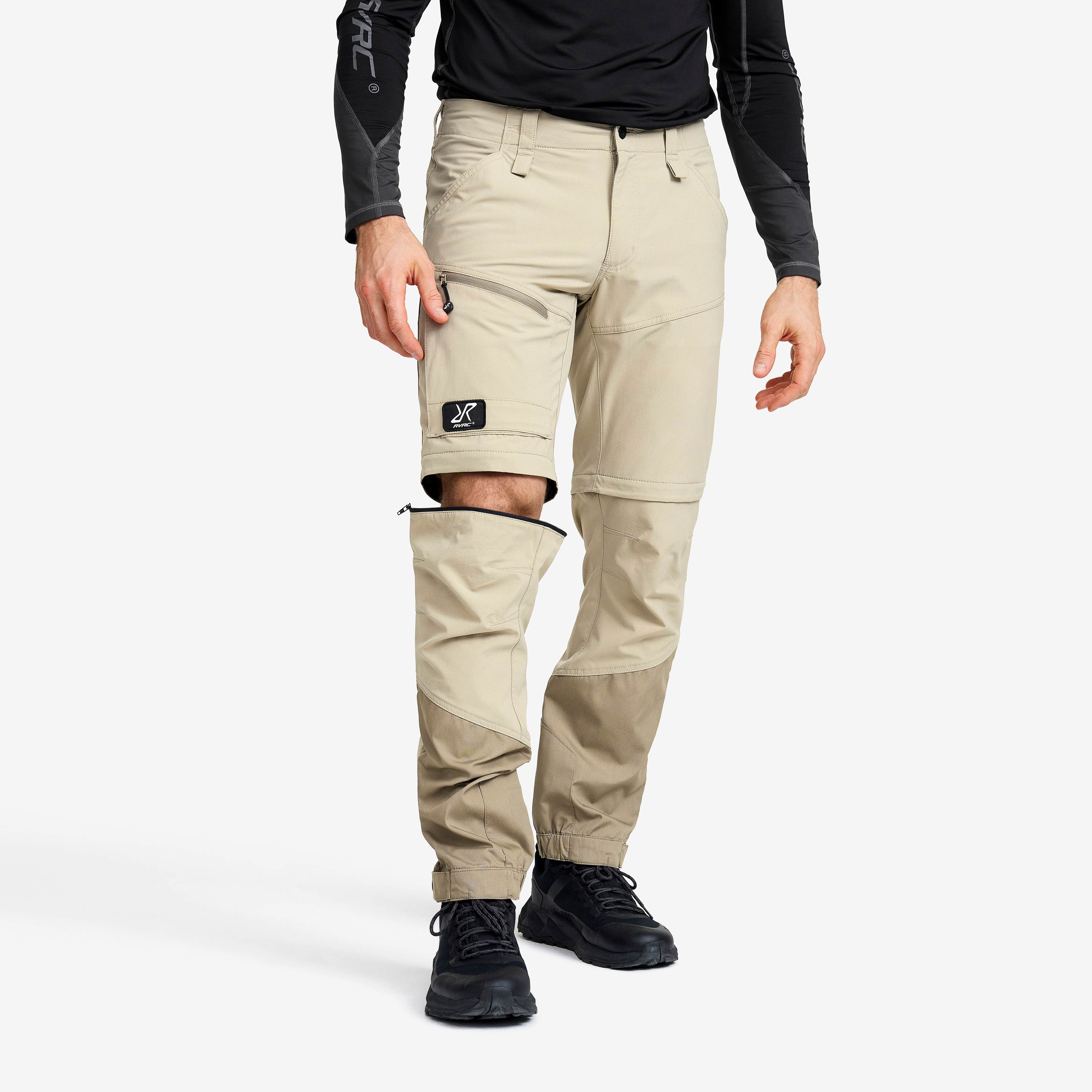 Range Pro Stretch Zip-off Pants Herre Aluminium/Brindle