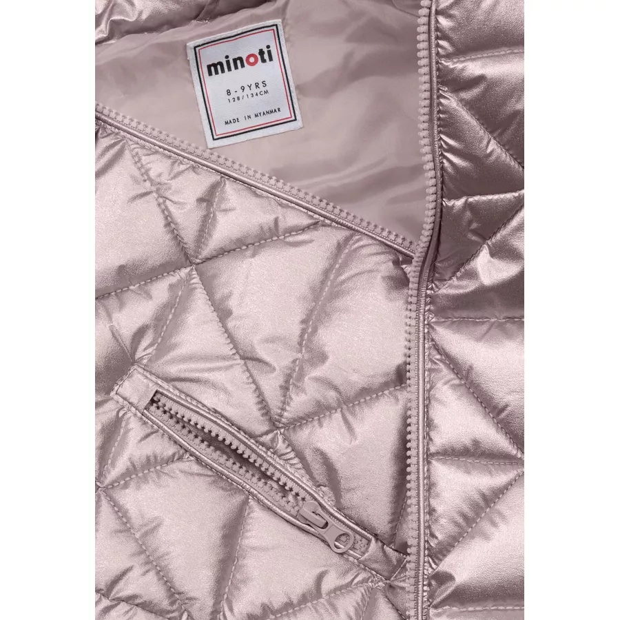 MINOTI Steppjacke mit Kapuze Hellrosa