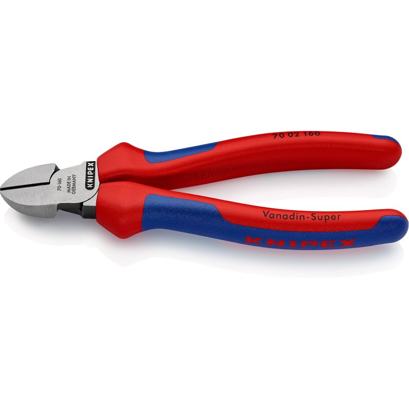 Pince coupante de côté - 160 mm - rouge/bleu