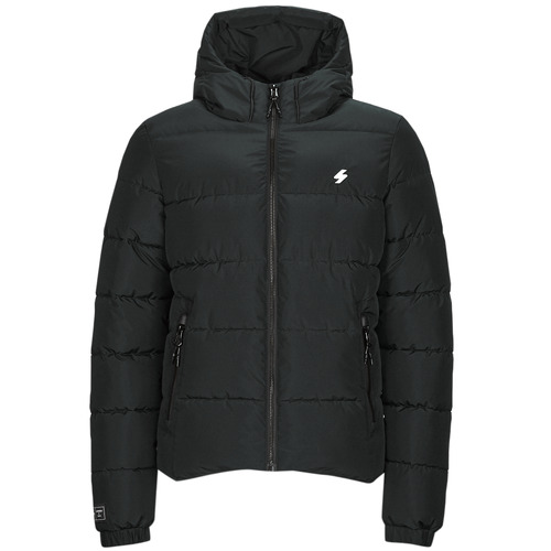 Superdry - HOODED SPORTS PUFFR JACKET - Noir
