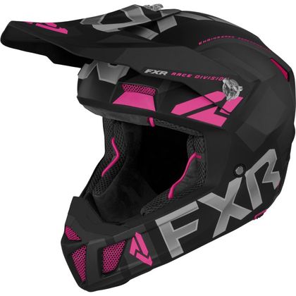 Casque cross FXR CLUTCH EVO BLACK/ELECTRIC PINK 2022 - Noir / Rose