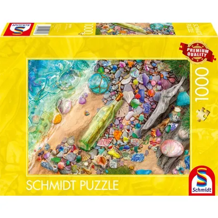 Schmidt Spiele Puzzle - Leuchtendes Strandgut, 1000 Teile