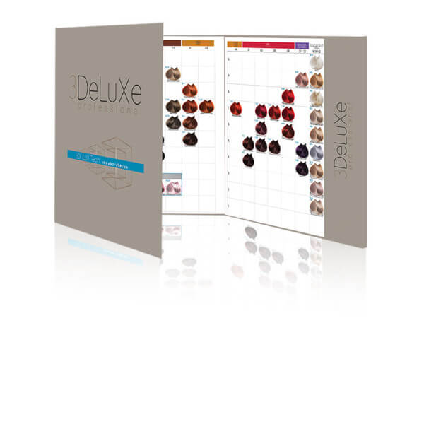 Nuancier coloration cheveux 3Deluxe 100 mechettes