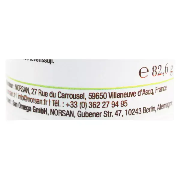 Norsan Omega-3 Vegan 1700mg Óleo de Algas 80 cápsulas