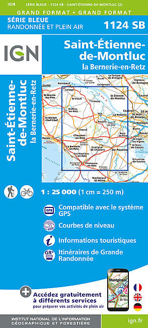 IGN - 1124 SB ST ETIENNE DE MONTLUC 1 25 000