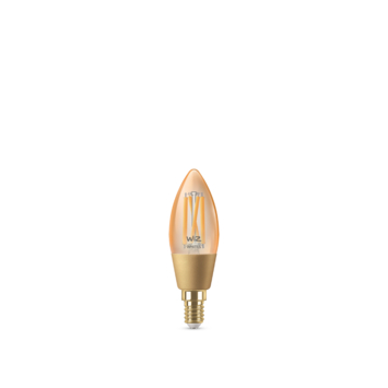 WiZ Connected LED kaars E14 25W filament gold koel tot warmwit licht dimbaar