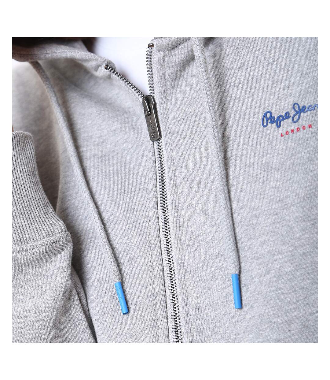 Sweat à Capuche Gris Femme Pepe jeans Calista Zipper