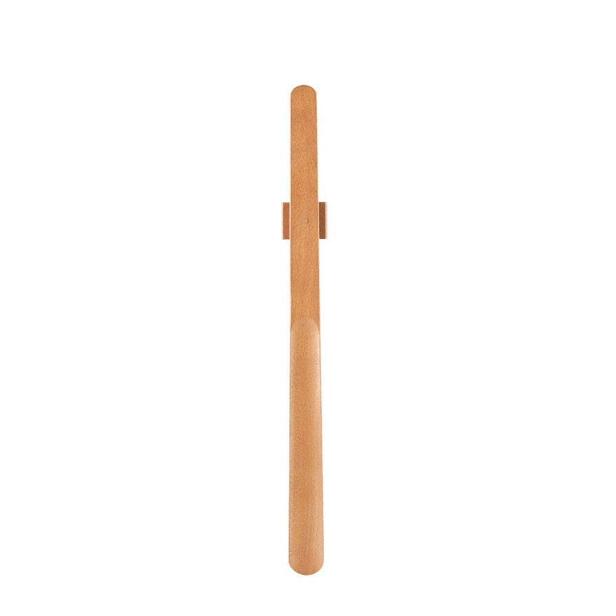 (55cm) Holz Schuhlöffel inkl. Magnetischer Halterung Stiefel Anzieher Schuh Anziehhilfe - Braun