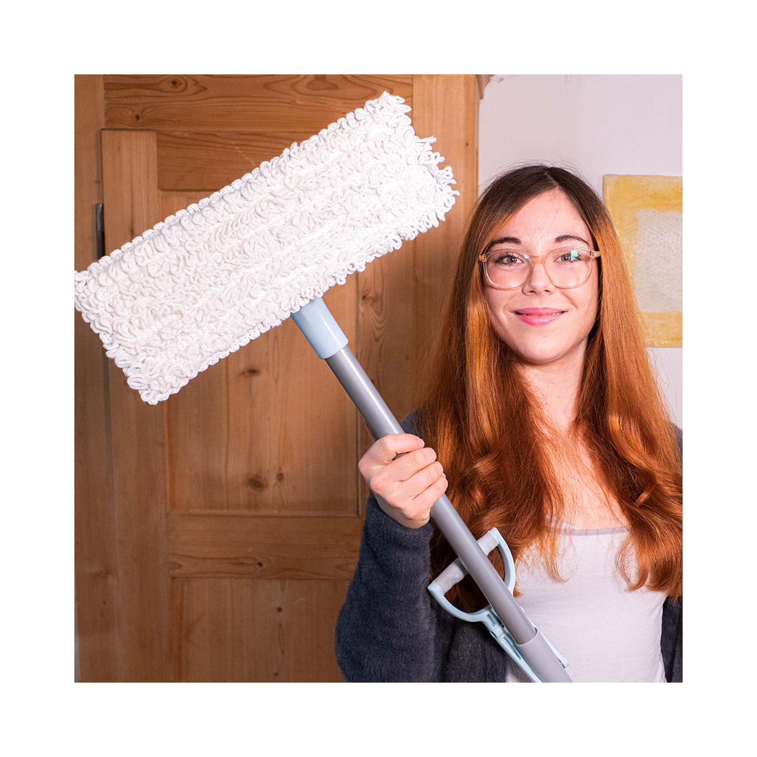 CREaCLEAN Baumwolle Wischbezug für Wischmop EasyProp 2er Set